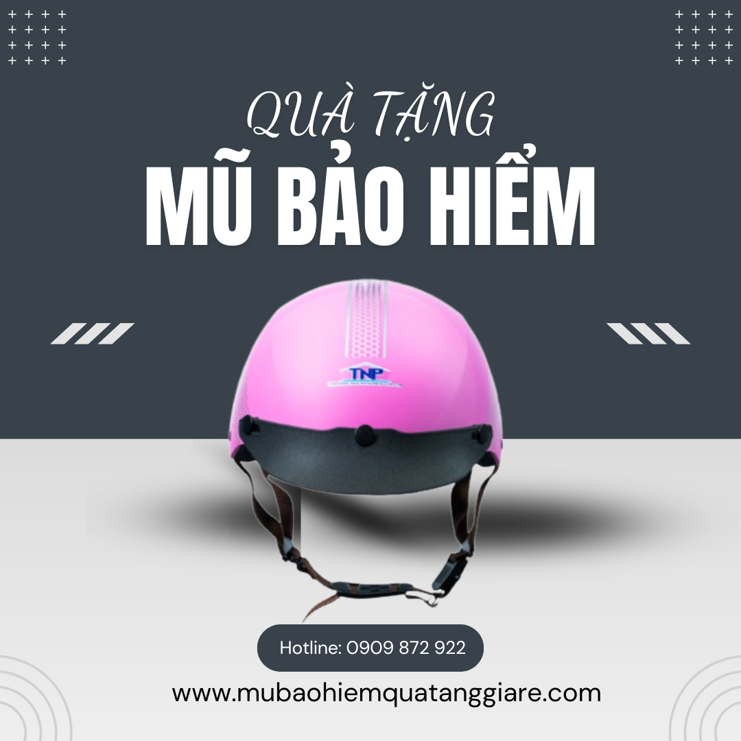 Mũ bảo hiểm quà tặng in logo doanh nghiệp giá rẻ