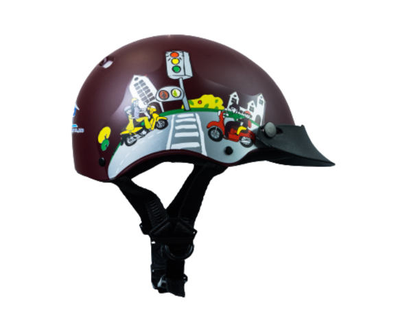 Mũ bảo hiểm TNP 05 Nâu
