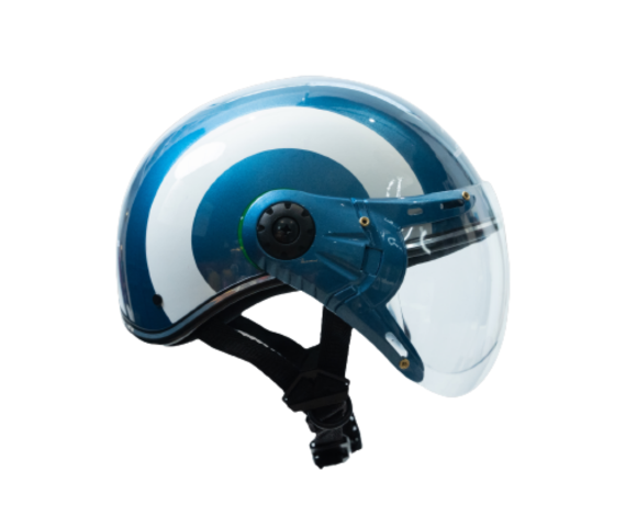 Mũ bảo hiểm TNP 04 - 3 Xanh